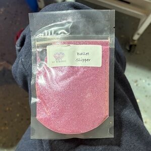 Pink Glitter Ballet Slipper Powder